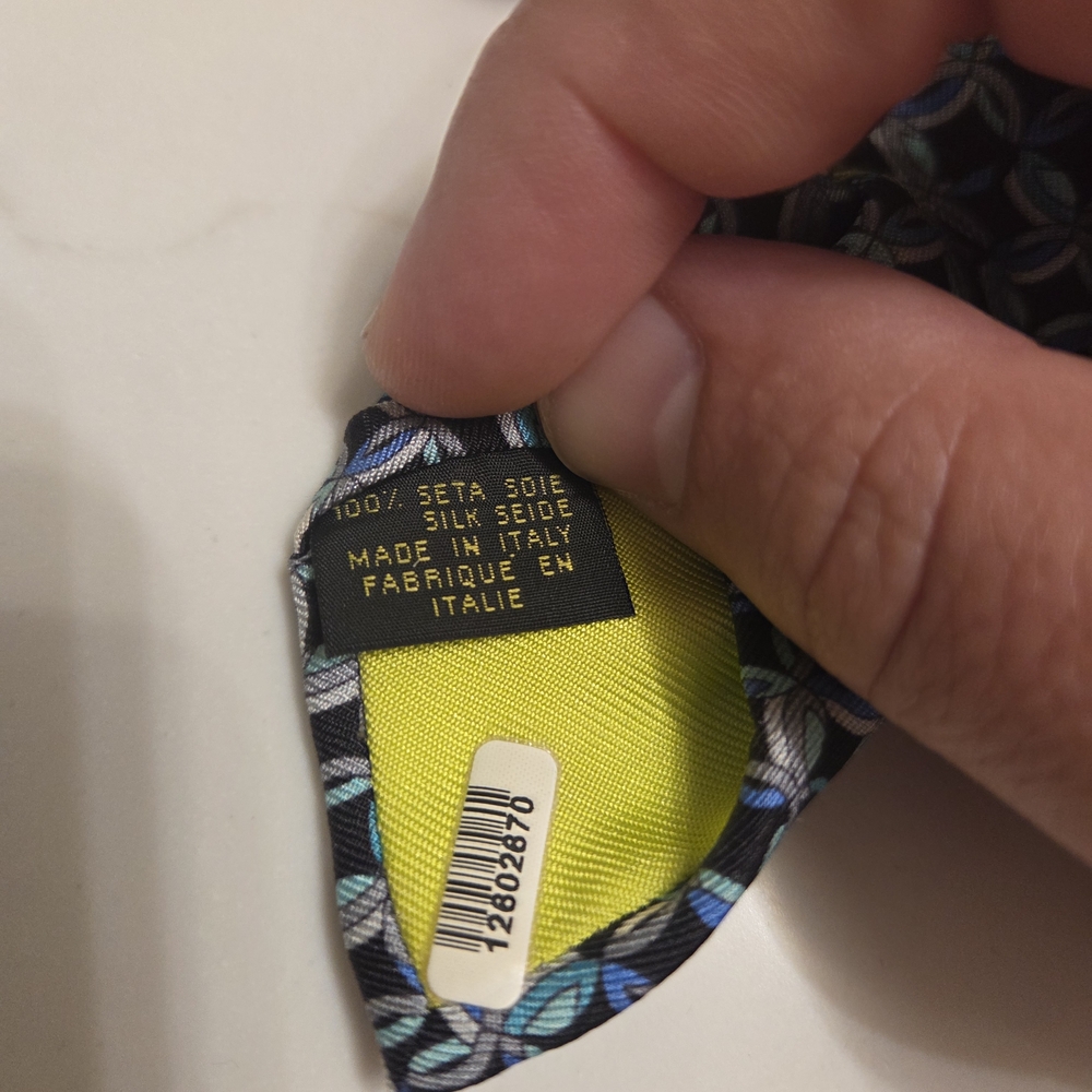 Emilio Pucci Sapphire/Turquoise Pattern Tie - Picture 5 of 8